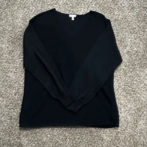 Ella Moss Charcoal V-Neck Sweater